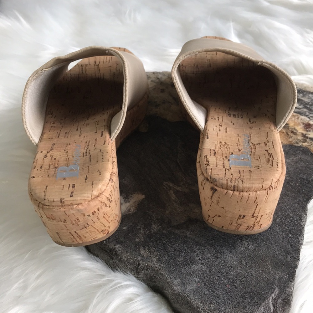 Browns Cork Wedge Sandals Tan. Good condition - Picture 4 of 9